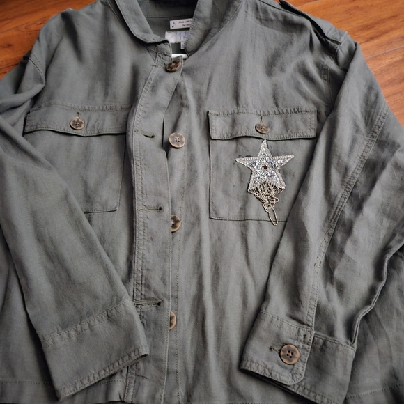 Ladies "shacket" embelished with bling - Picture 1 of 3
